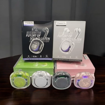 Transparent Ultrapods pro True Wireless Earbuds – tws – Random Color